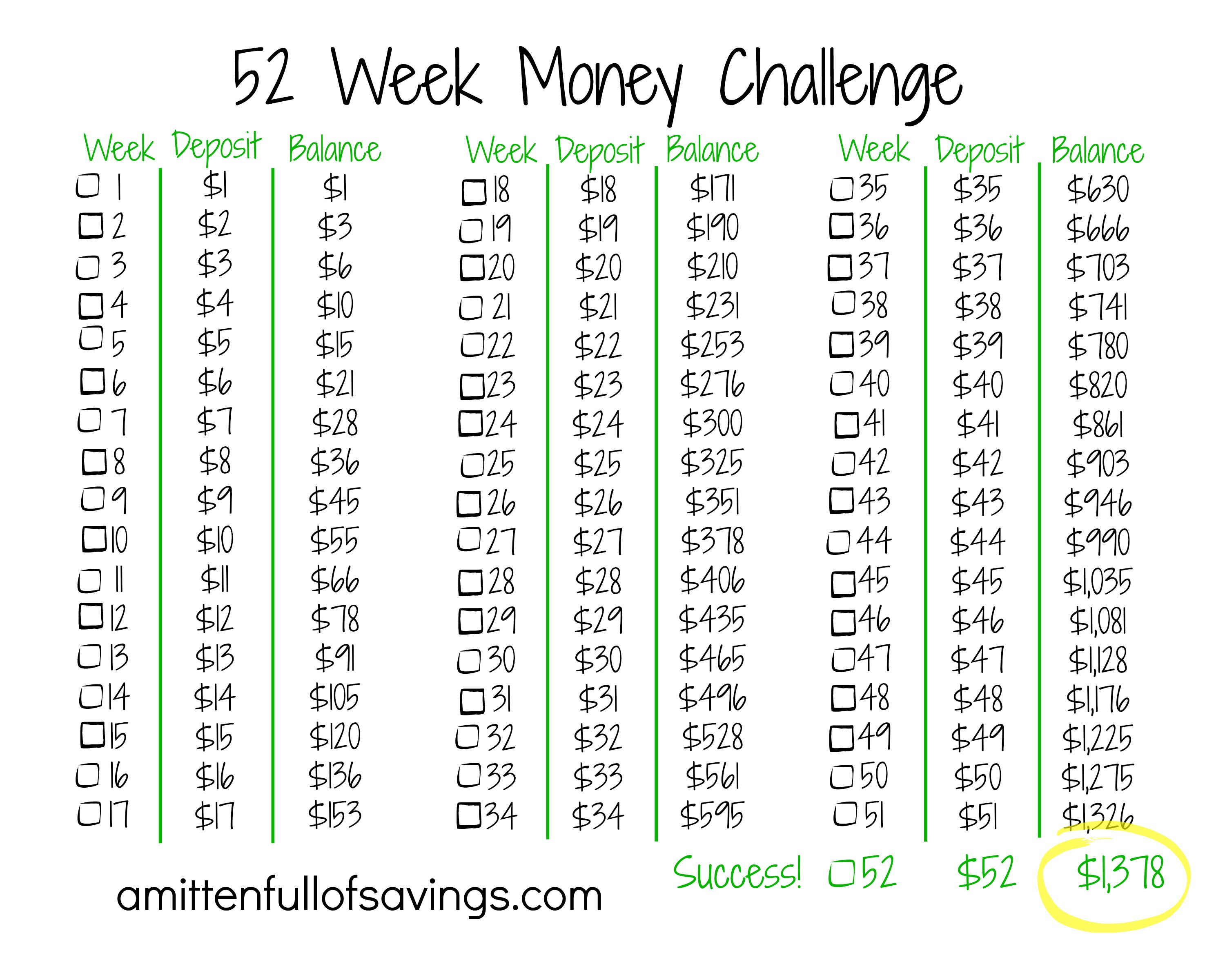 52-week-savings-calculator-52-week-money-challenge