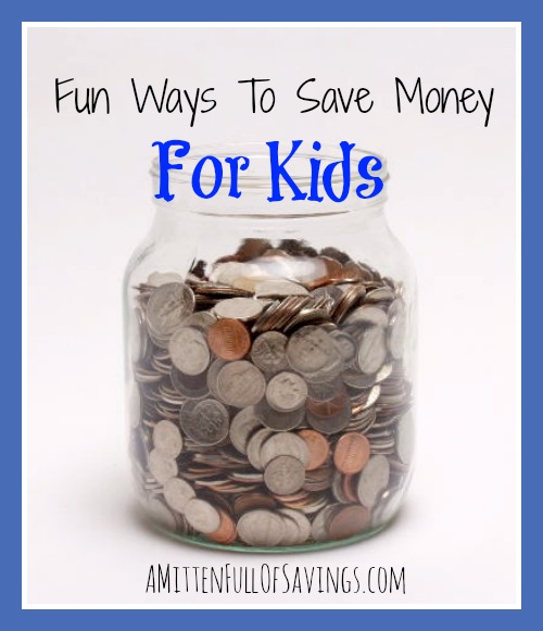 Get the kids into saving money. With these easy ways to save money, the kids can get into good financial habits at an early age! Here's Fun Ways to Save Money For Kids