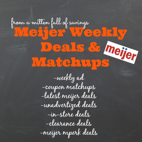 meijer deals, meijer weekly ad, meijer matchups, michigan meijer deals
