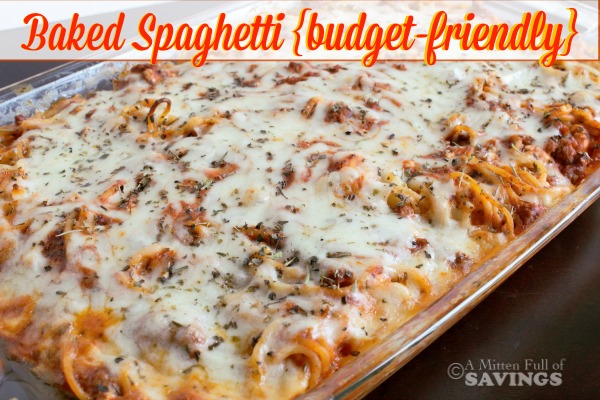 Baked Spaghetti {budget-friendly}