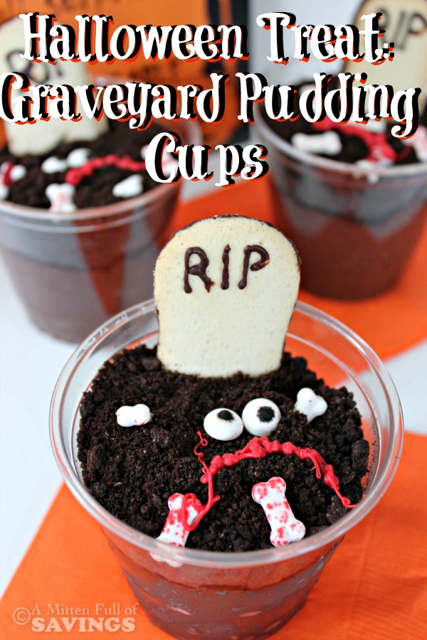 Halloween Treat Graveyard Pudding Cups