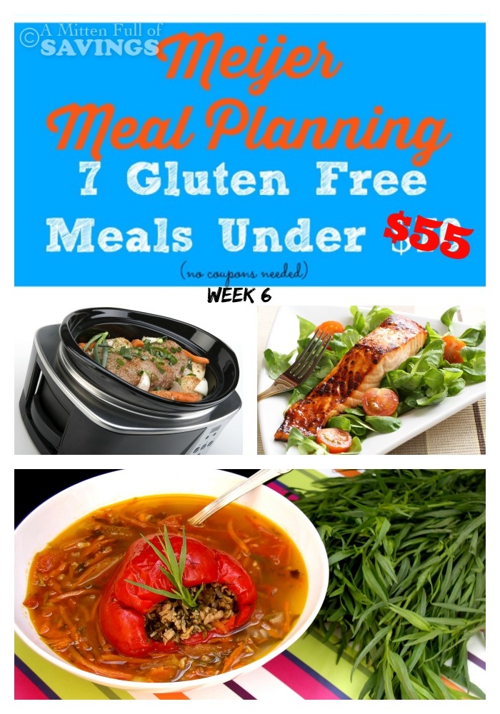 Meijer Meal Planning Week 9/14: 7 Gluten Free Meals Under $55