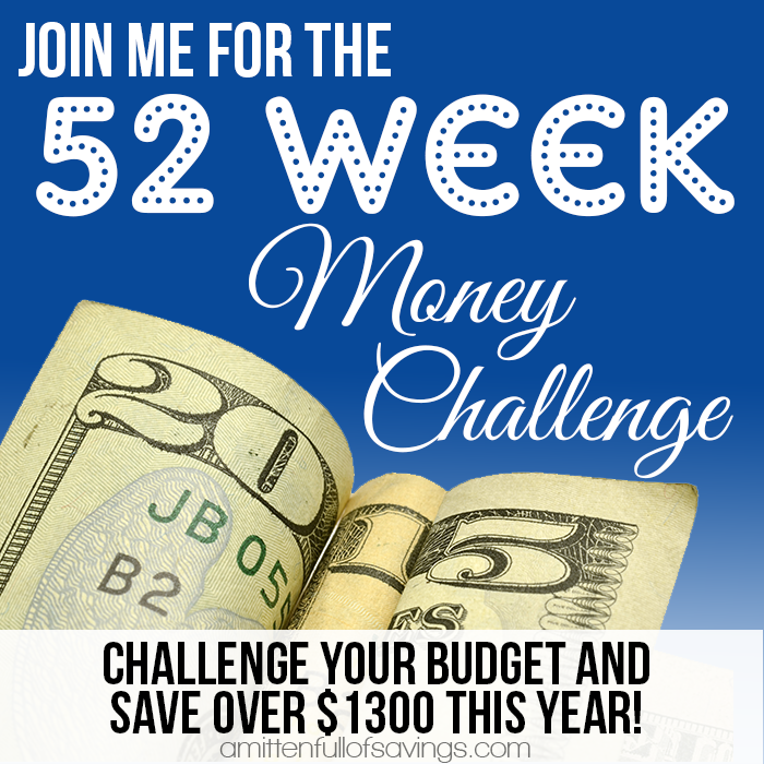 Join the 52 Week Money Saving Challenge! Challenge the way you save your money with multiple ways to save money each week!