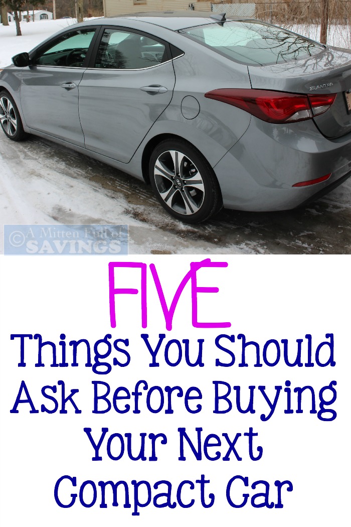 Car shopping? Before you buy your next compact car, there are 5 important questions you should ask yourself! Five Things You Should Ask Before Buying Your Next Compact Car