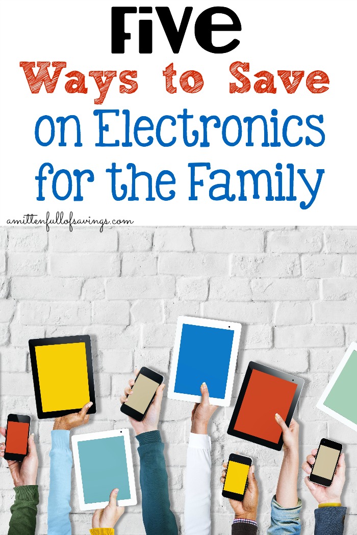 Everyone in our house wants their own tablet, phone or some other type of gadget! Here's a way that we save and do that- 5 Ways to Save on Electronics for the Family