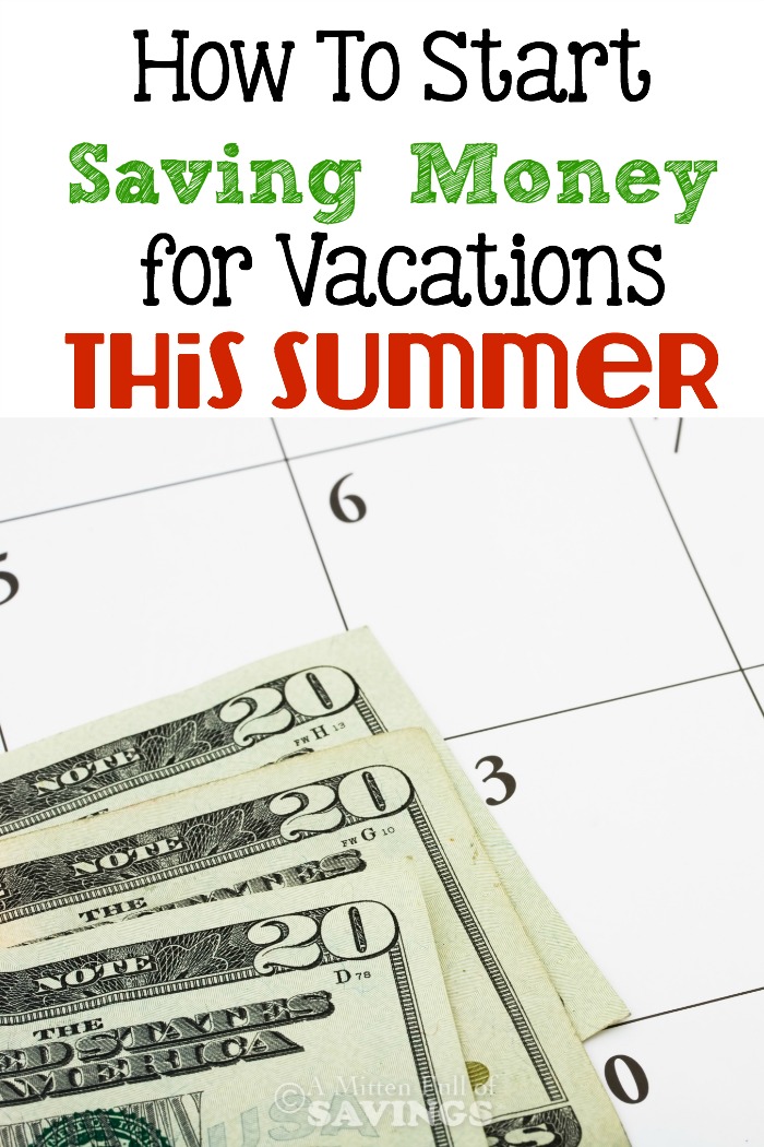 Start saving NOW for your summer vacation or road trips with these easy savings tips! Get tips here- How To Start Saving Money for Vacations This Summer