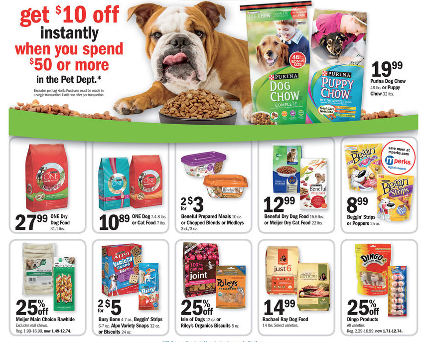 Meijer FREE Purina Beneful & 10 Pet Promo This Week