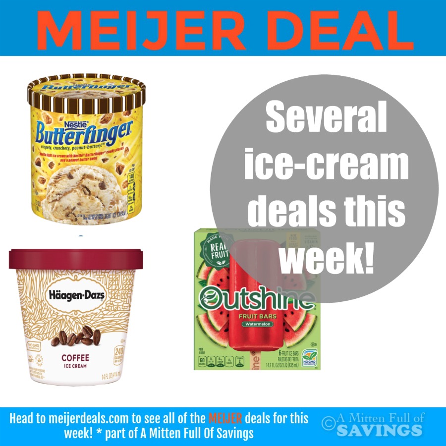 Meijer Great Ice Cream Deals Going On This Week