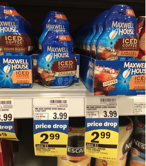 Meijer Price Drop Deal on Maxwell Iced Coffee 1.99