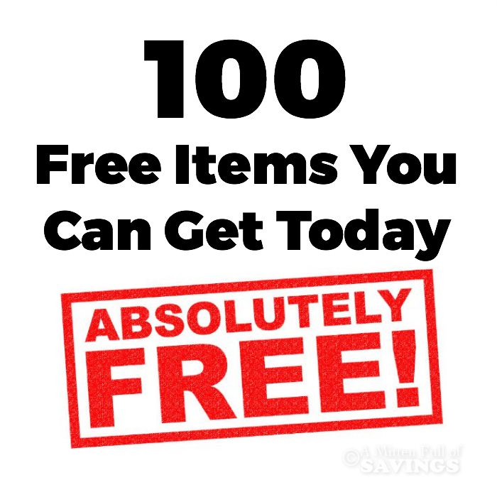 100 Free Items You Can Get Today