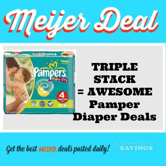 Meijer Several Diaper Deals TRIPLE Stack (Huggies, Pampers and Luvs!)