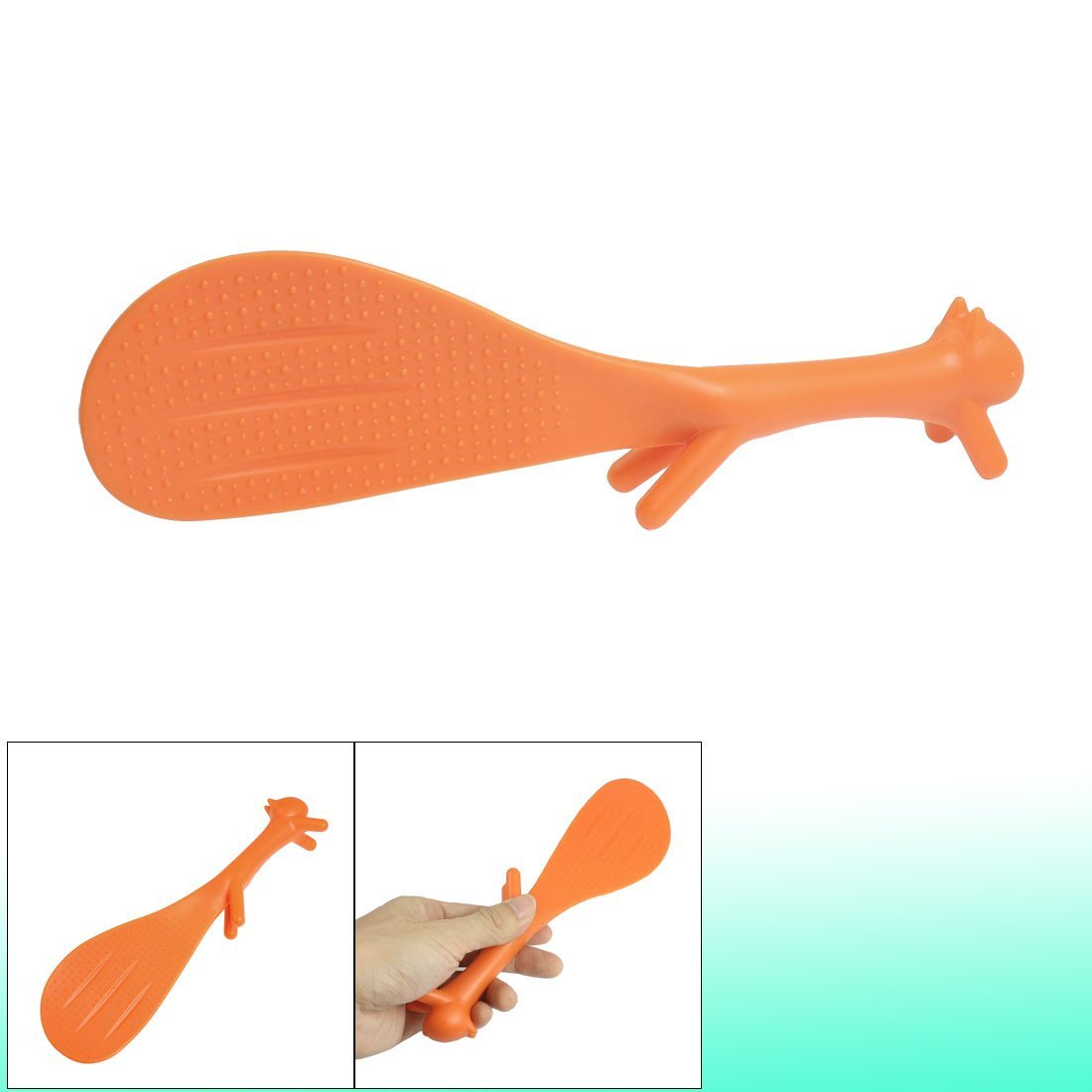 Amazon Deal Orange Plastic Squirrel Shaped Nonstick Rice Spoon Scoop