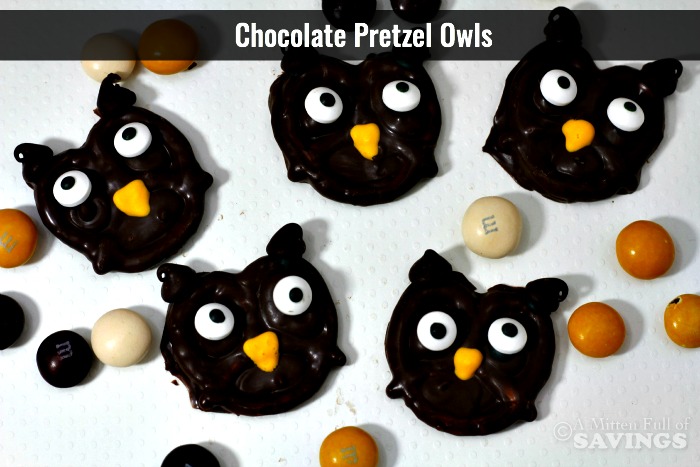 Chocolate Pretzel Owls