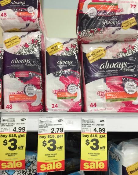 Meijer deal on Always products