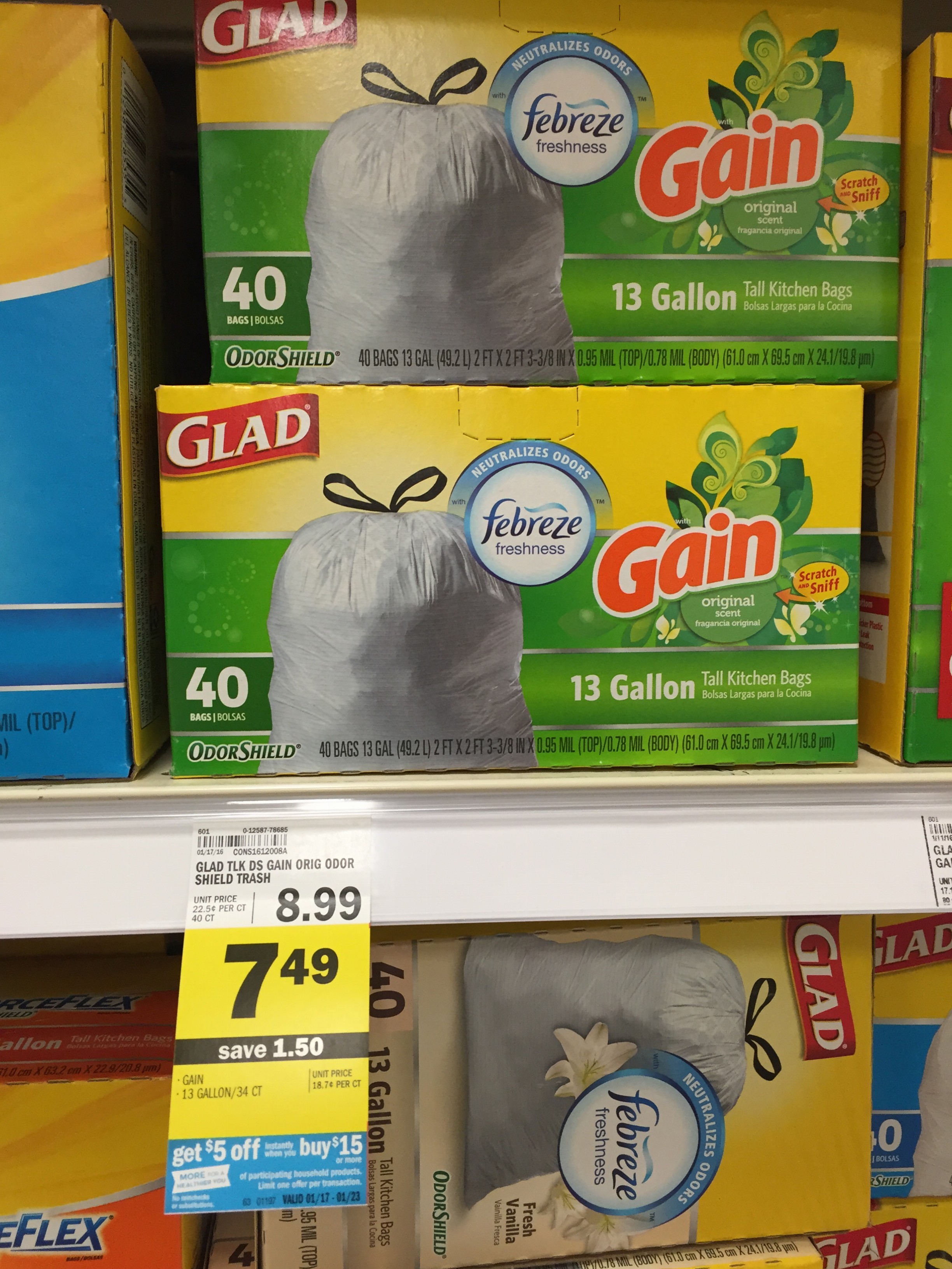 Meijer Deal Glad Trash Bags only 4.83 this week!