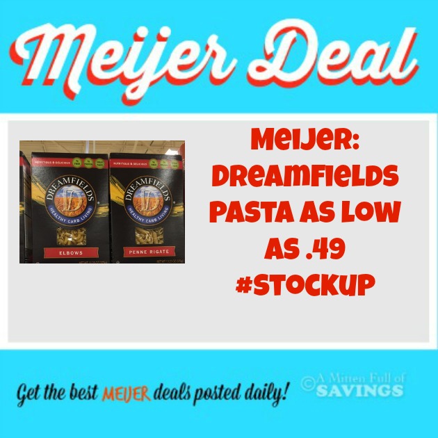 Meijer: Dreamfields Pasta as low as .49