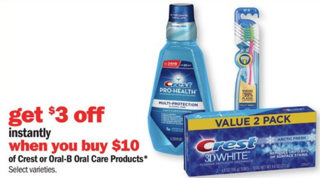 Meijer: GREAT Deals on Oral B + Crest Products This Week