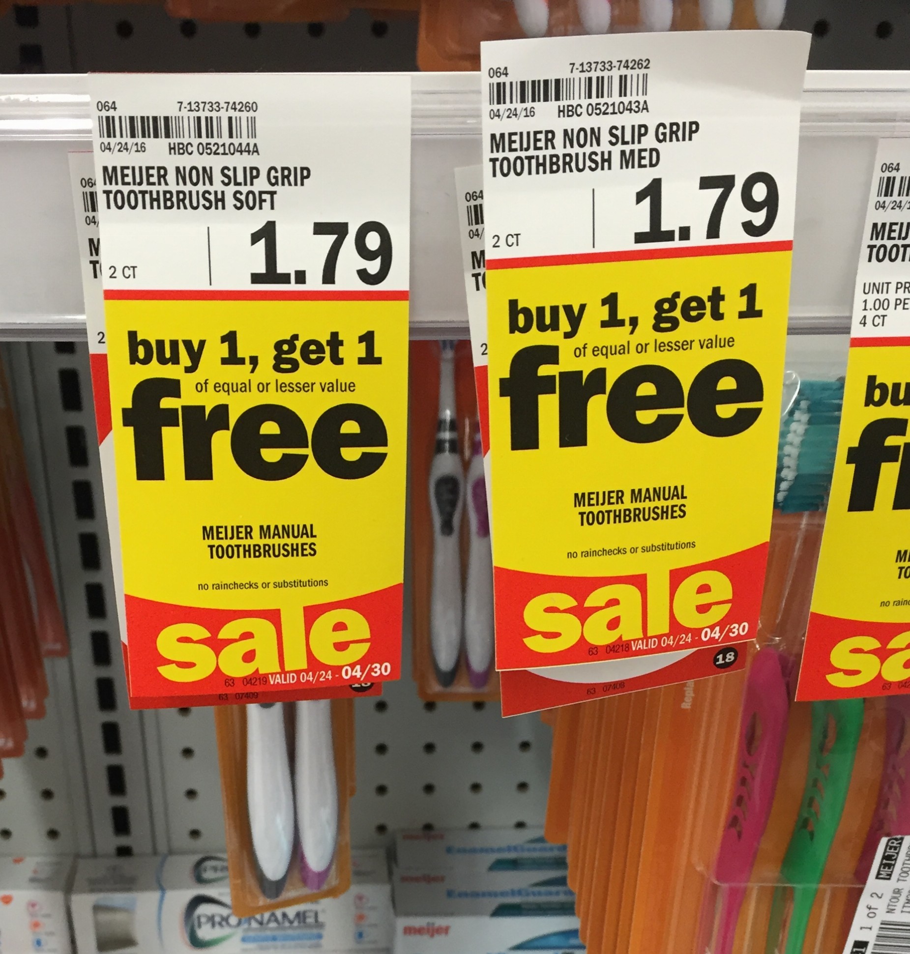 Meijer: No Coupon Needed Deal on Meijer Toothbrushes