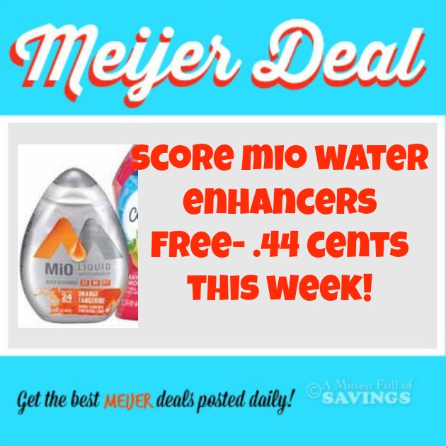 Meijer FREE .44 cents MIO Water Enhancers This Week