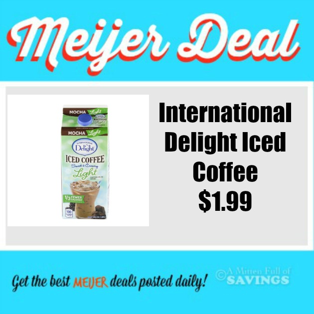 Meijer: International Delight Iced Coffee $1.99 This Week