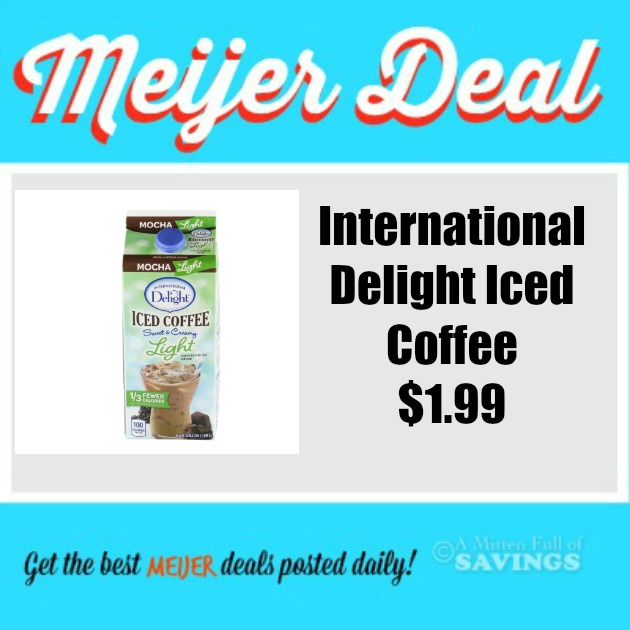Meijer International Delight Iced Coffee 1.99 This Week