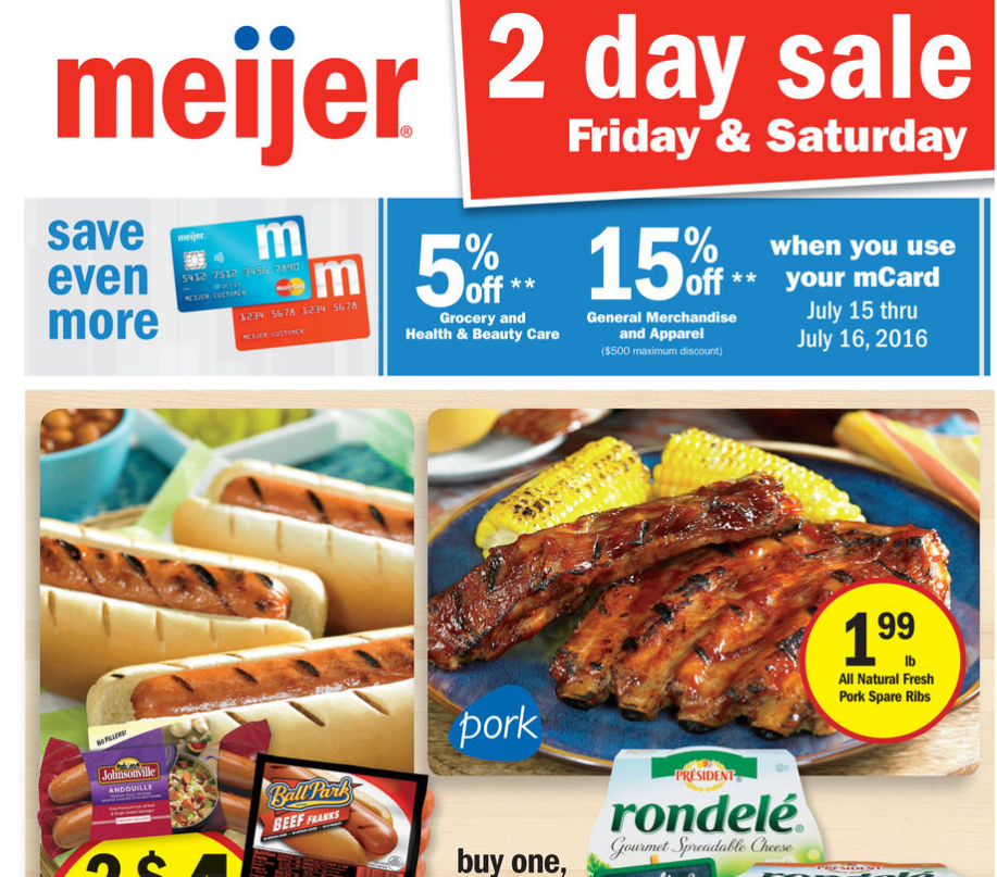 Meijer Two Day Sale
