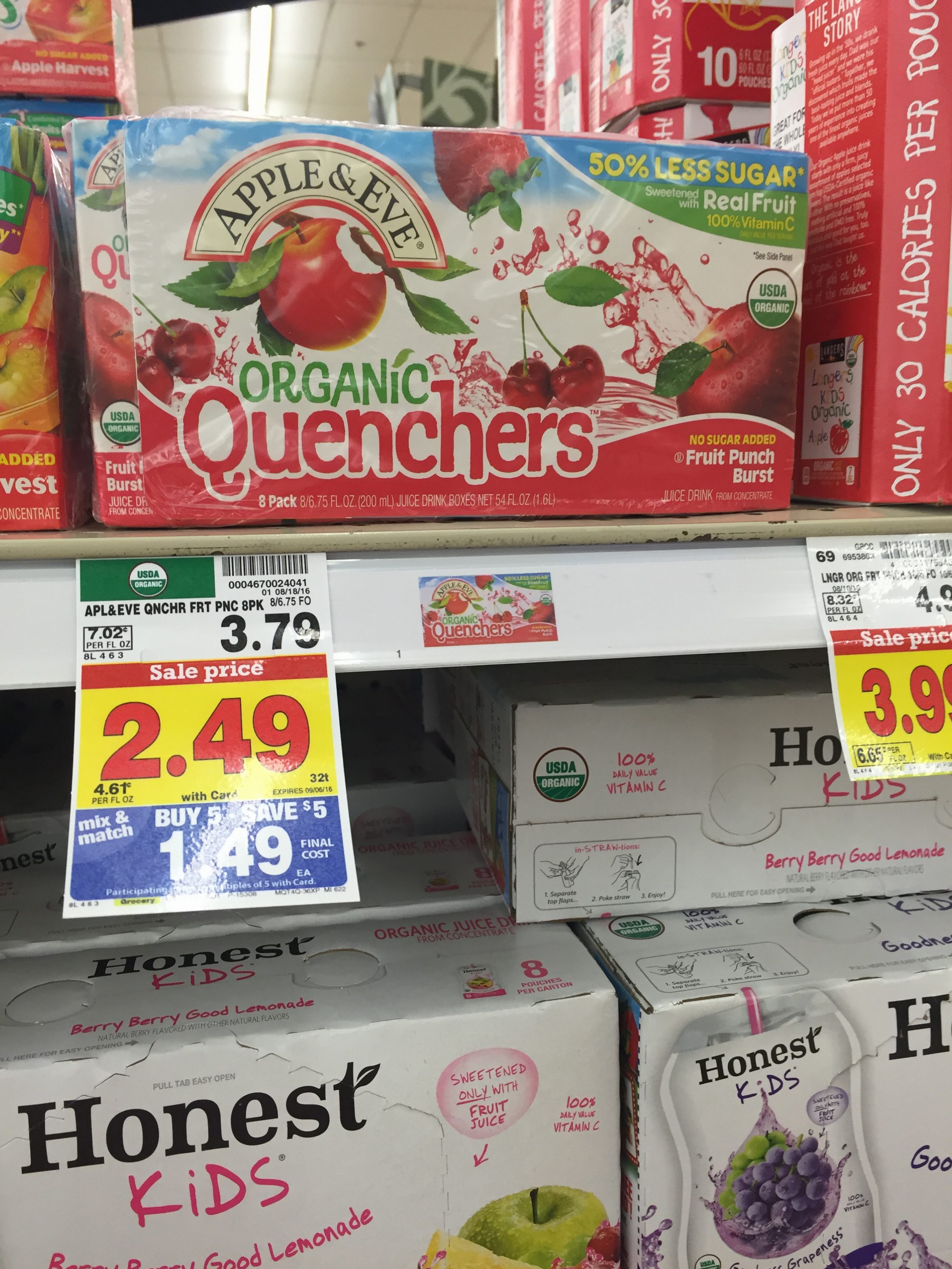 Kroger MEGA Apple and Eve Juice Boxes as low as .49! STOCKUP