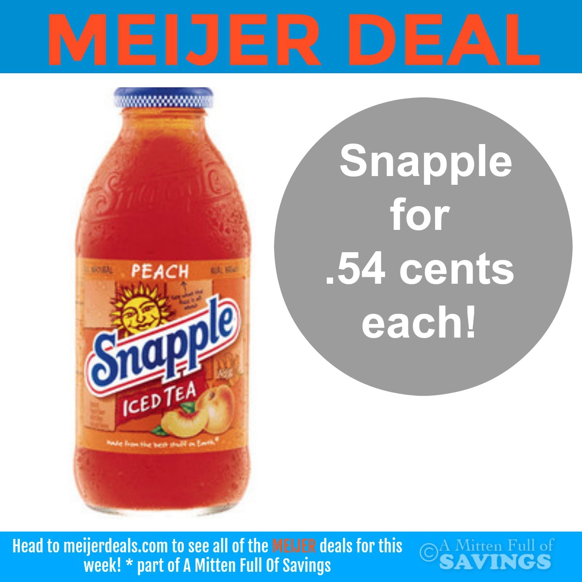 Meijer mPerk deal on Snapple