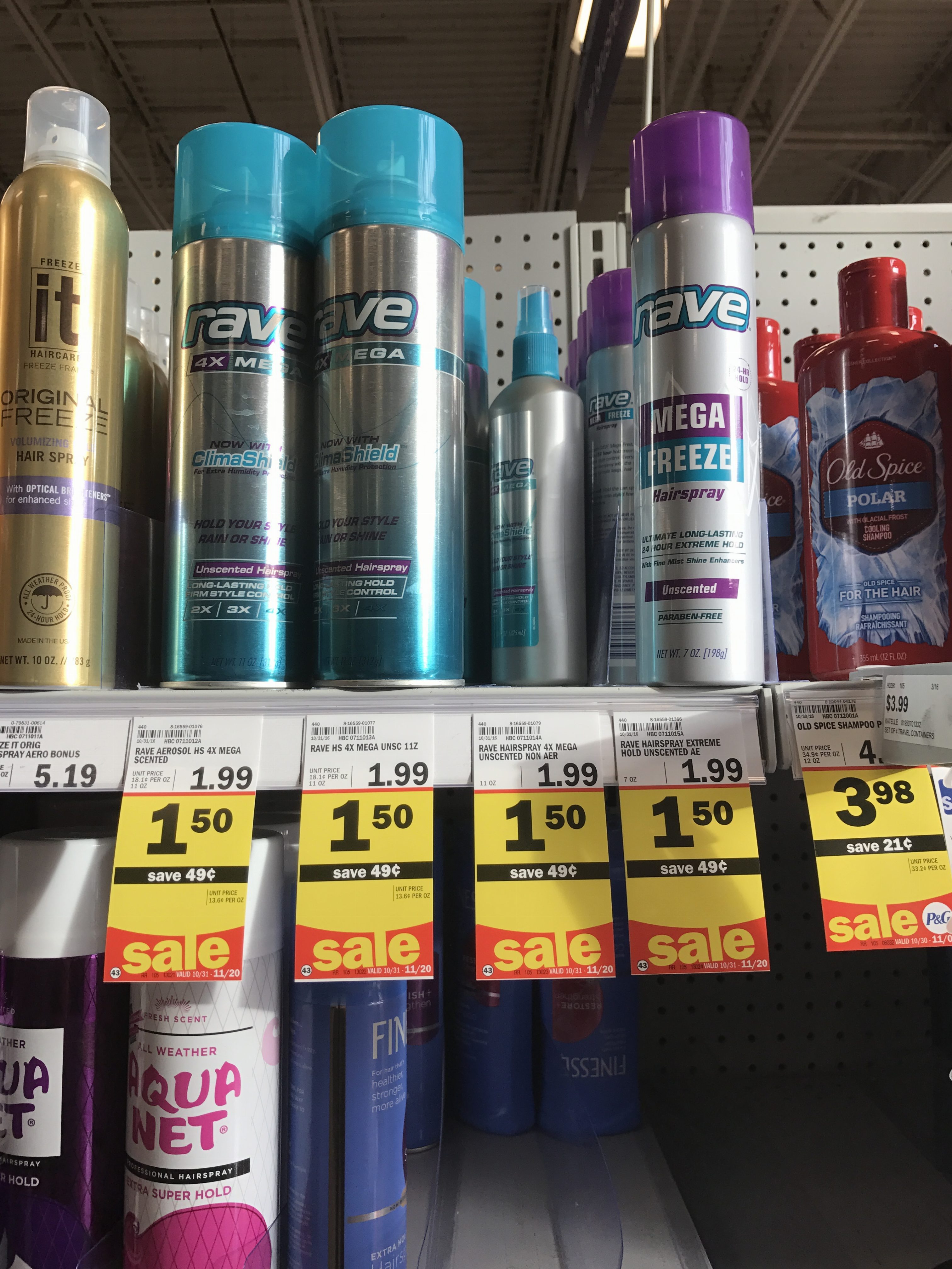 Meijer Rave Hair Spray for as low as .50