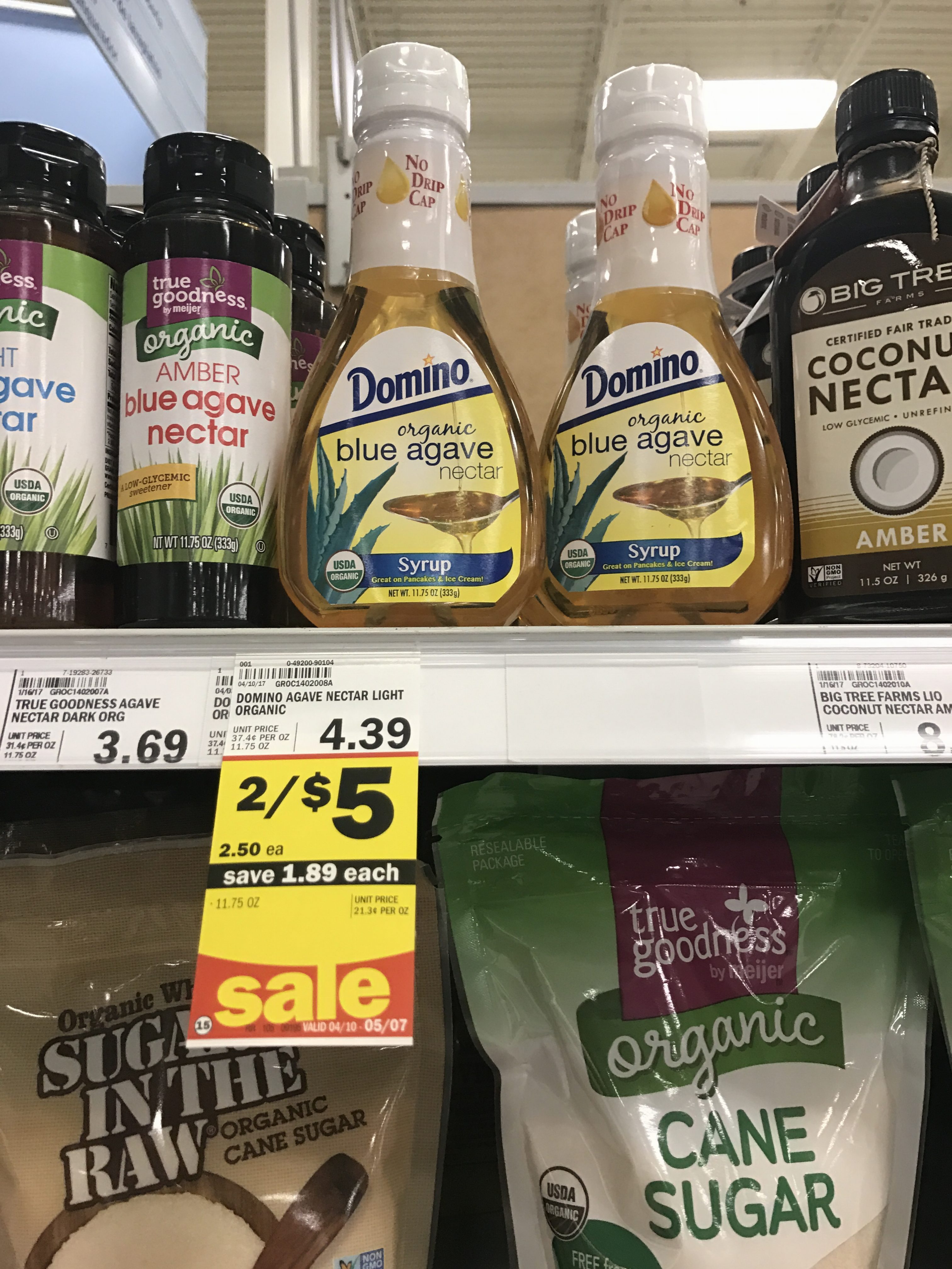 Meijer Domino Organic Blue Agave 1.50
