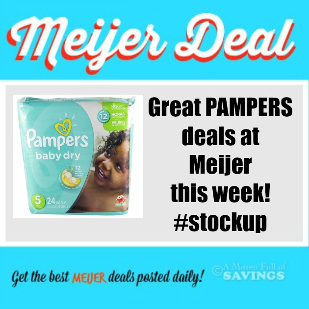 Meijer: Great Deals on Pampers w/ NEW Catalina offers {+ mPerk only deals}