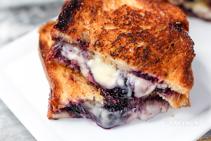 Grilled Cheese and Blueberries Strangewich