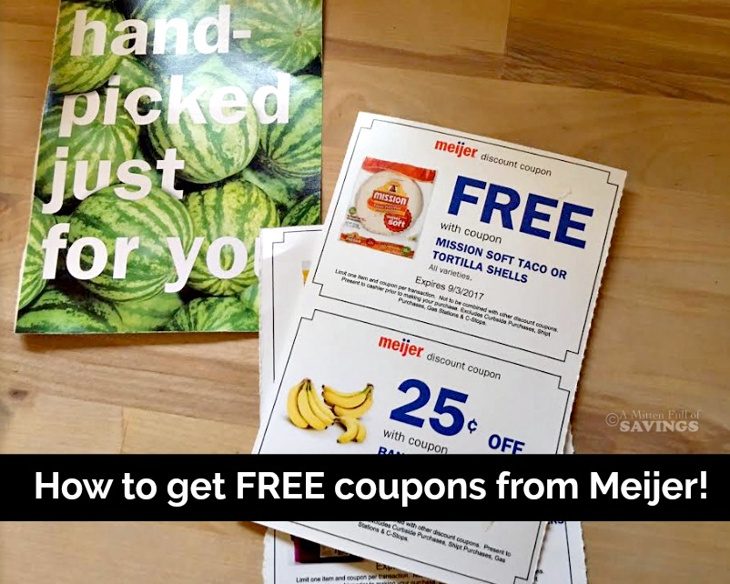 How To Get FREE Coupons From Meijer!
