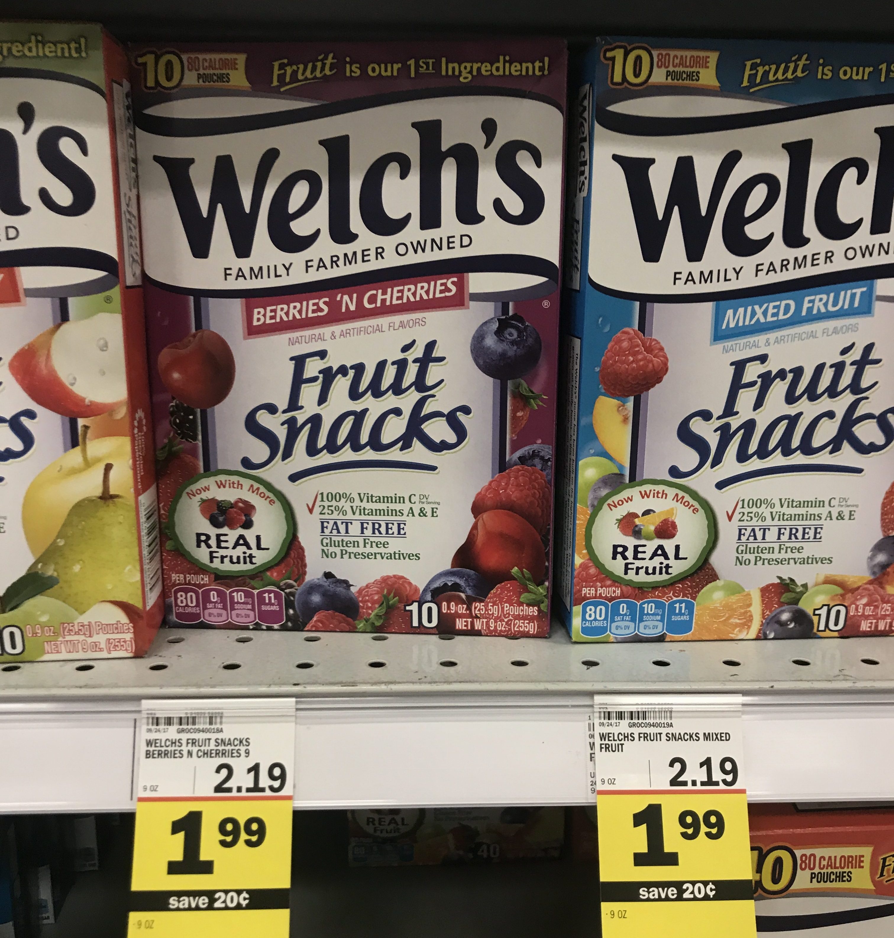 Meijer Welch's Fruit Snacks 1.49 and up
