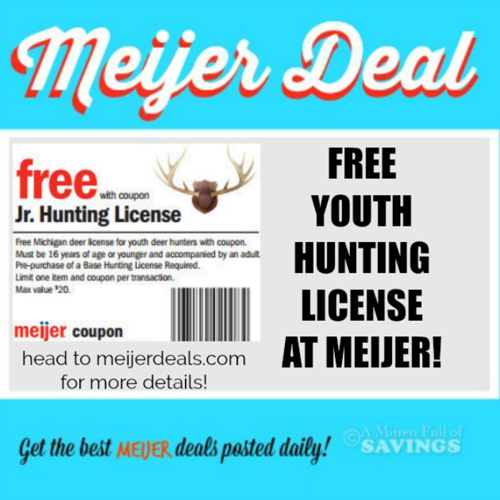 FREE Youth Hunting License at Meijer