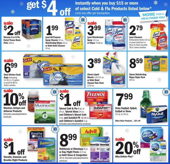 Cold and Flu promotion at Meijer