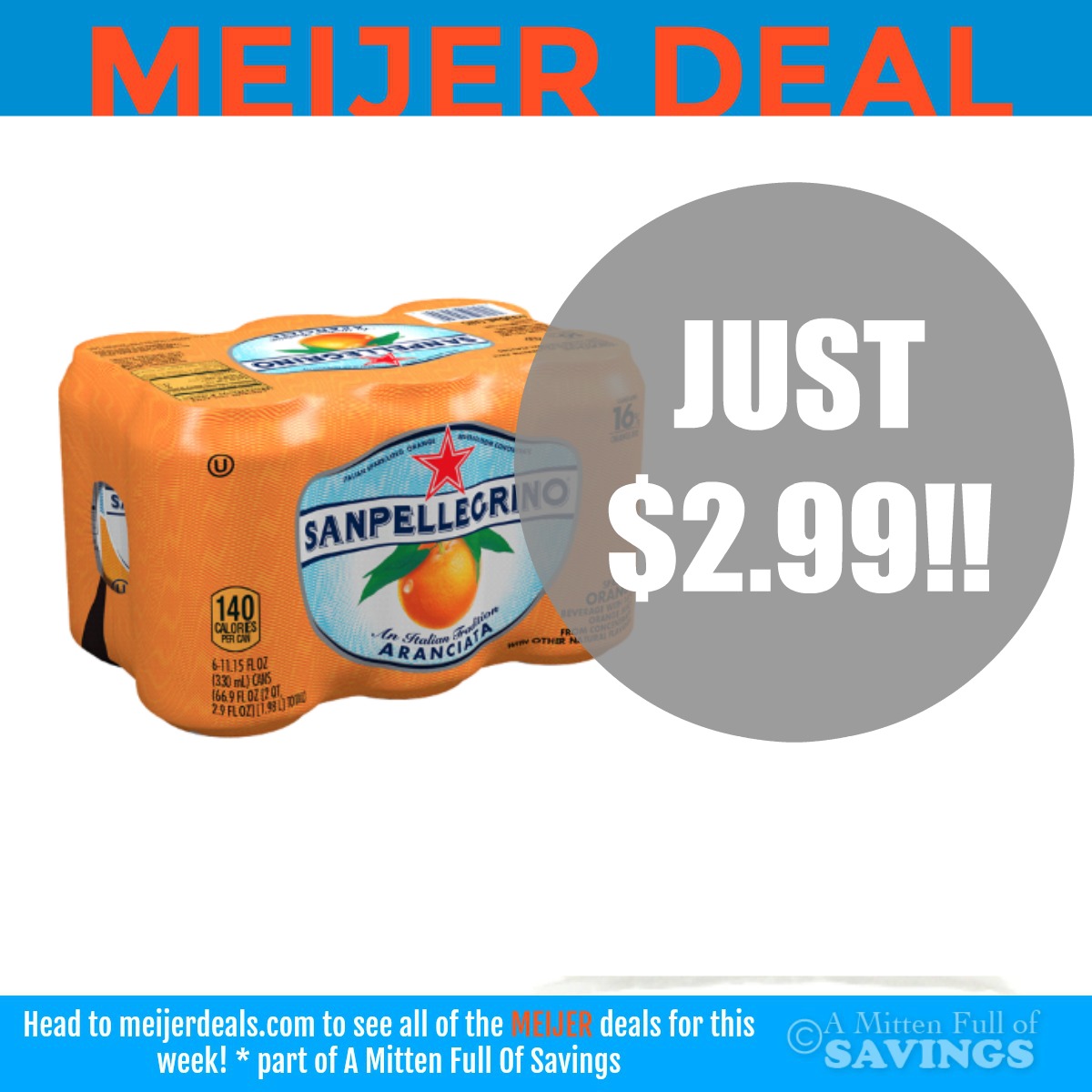 RARE coupon for Sanpellegrino + Meijer Deal