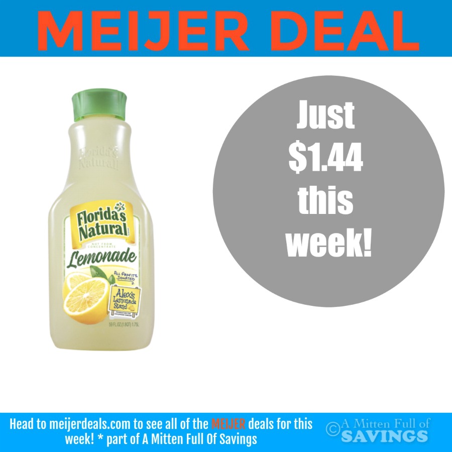 Florida's Natural Lemonade deal at Meijer