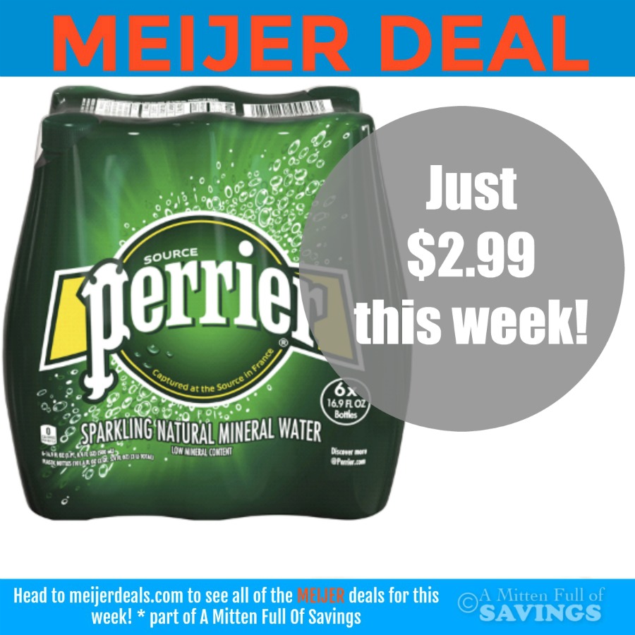 Meijer deal on Perrier