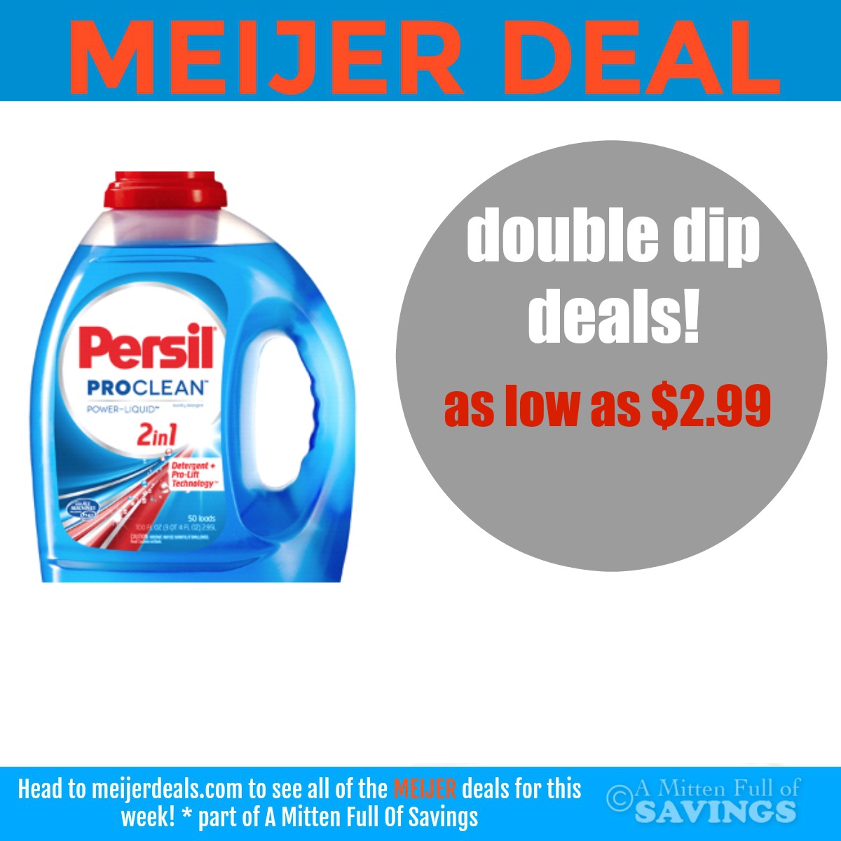 Persil Double Dip deals at Meijer