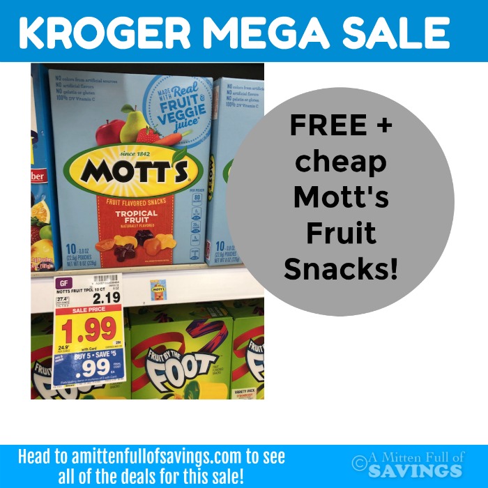 FREE + CHEAP Betty Crocker Fruit Snacks w/ Kroger MEGA sale