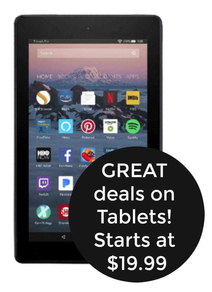 Great deals on Kindle tablets