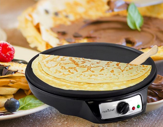 Amazon Deal Nutrichef 12Inch Electric Crepe Maker