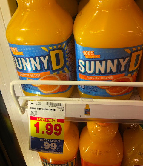 Sunny D deal at Kroger