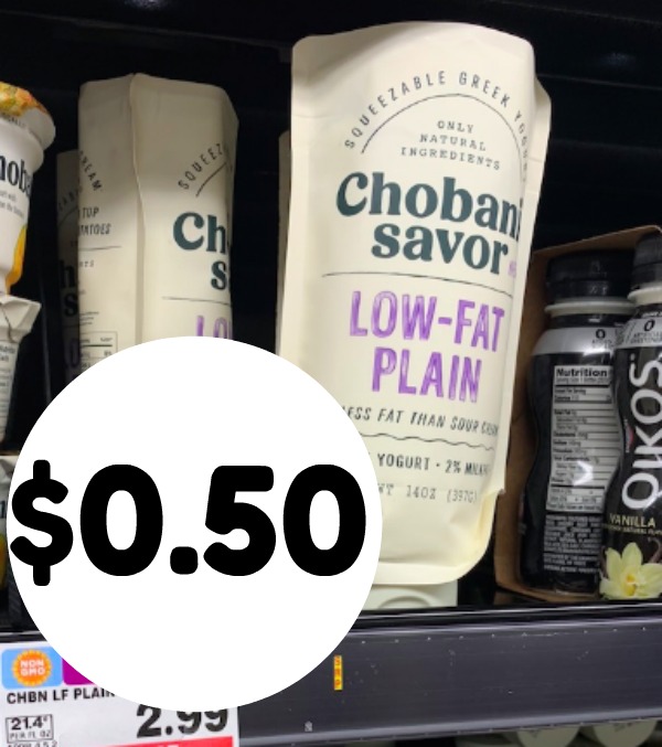 Kroger MEGA: Chobani Savor Topper Yogurt $0.50