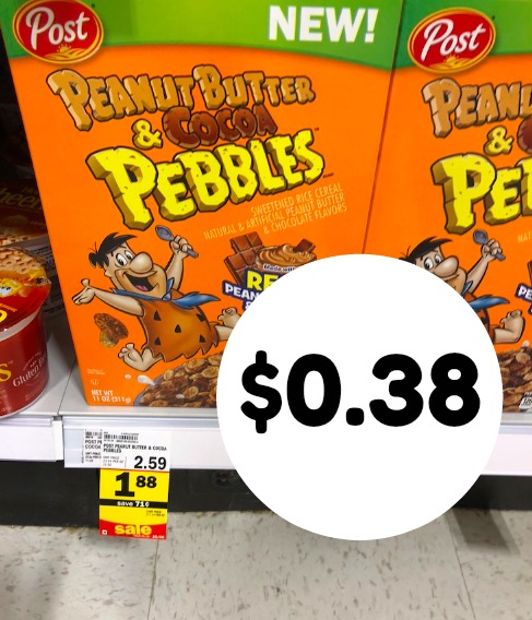 Meijer: Post Peanut Butter and Cocoa Pebbles Just $0.38