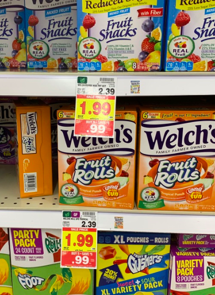 Kroger MEGA deals on Welch's Fruit Snacks