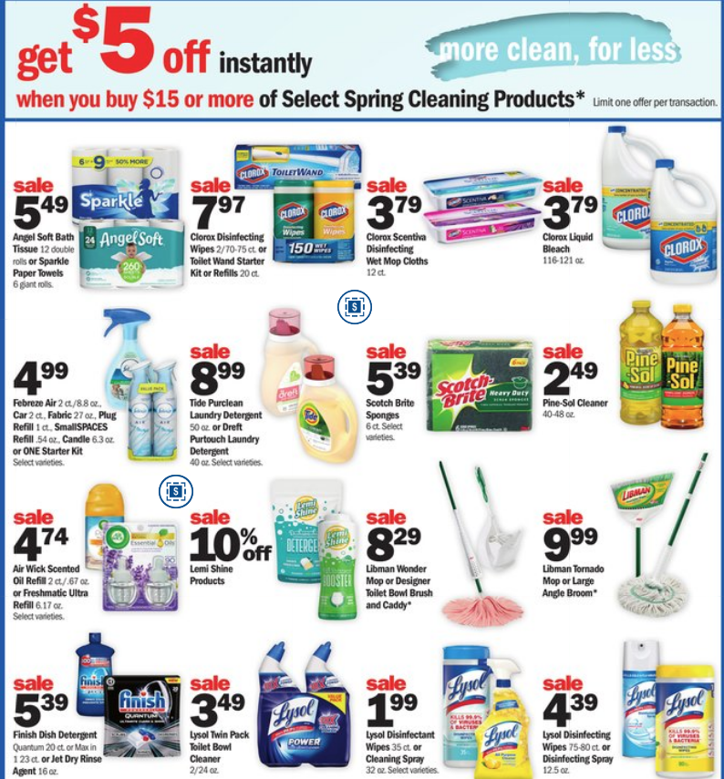 Cleaning Deals at Meijer
