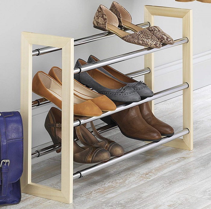Amazon Deal Whitmor 3 Tier Expandable Shoe Rack