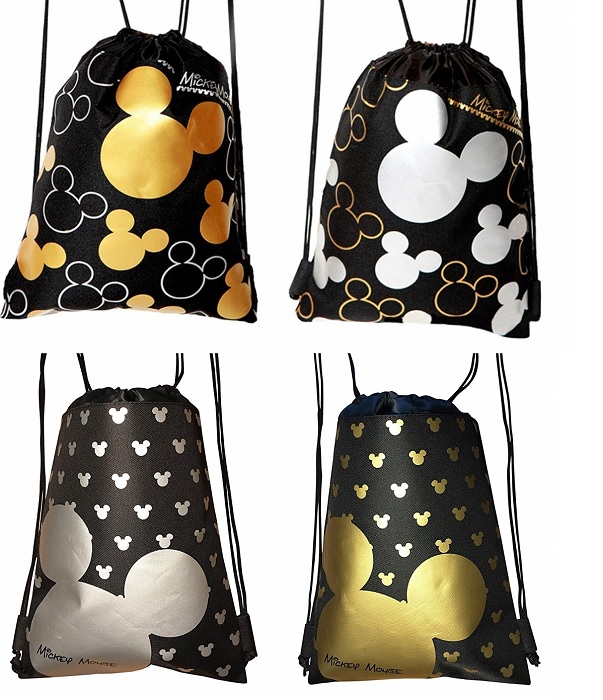 mickey mouse drawstring bag